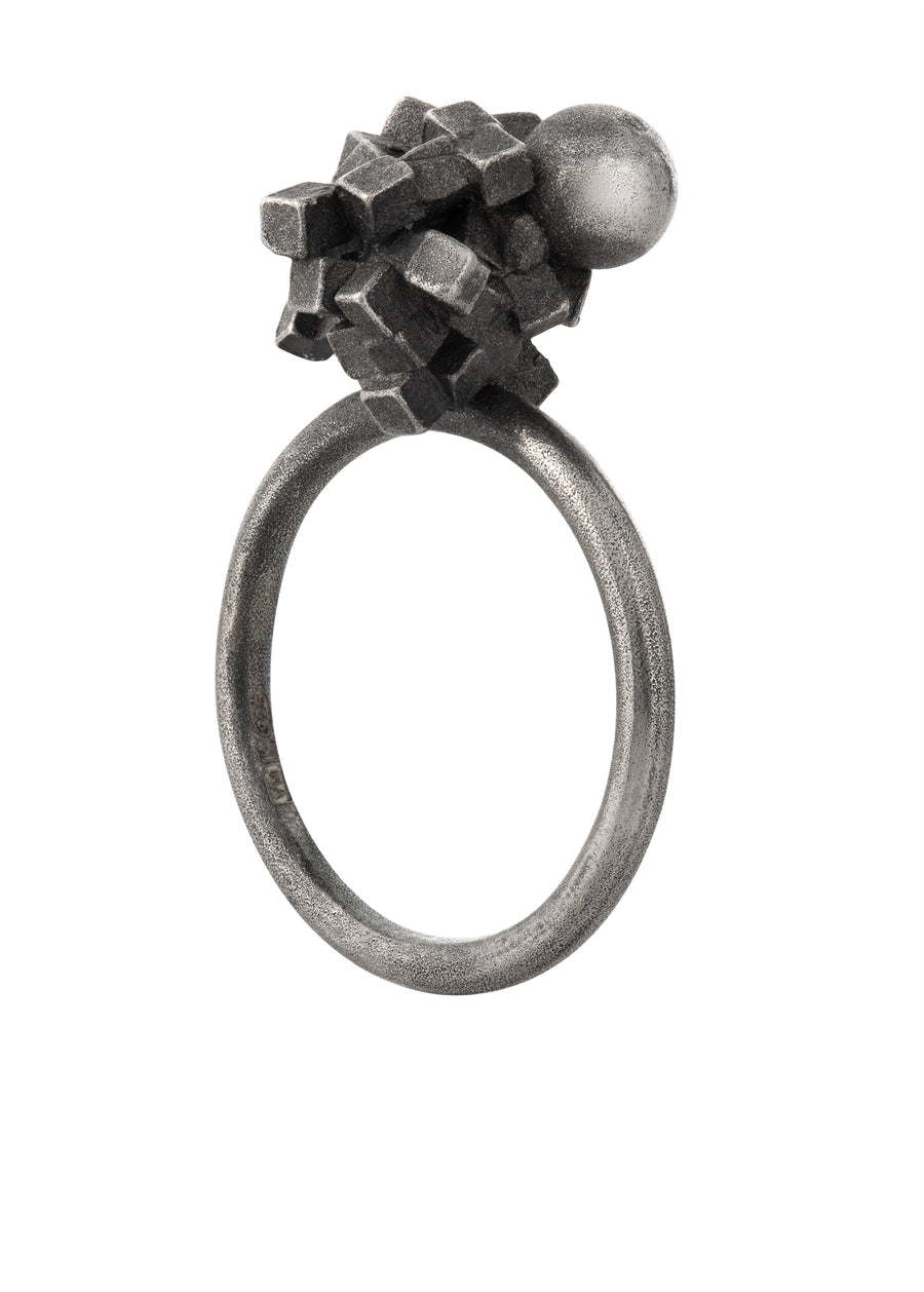 contemporary handcrafted cluster ring -  adversity collection by Vanessa Ree 