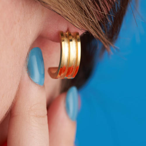 Concentric Gold Earrings